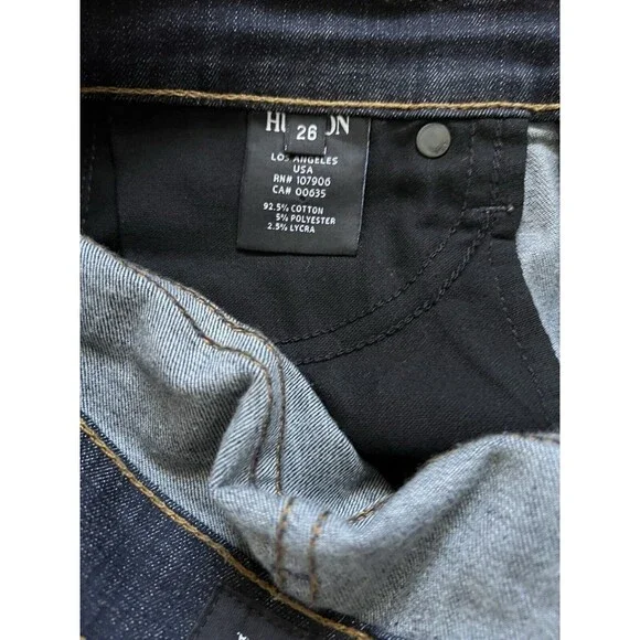 Hudson Jeans Womens Size 26 Blue Snakeskin Print Super Skinny Nico Mid Rise. - Picture 4 of 8